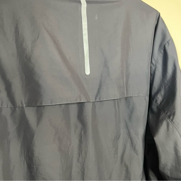Slazenger Men's Golf Windbreaker Pullover Jacket Long Sleeve Graphite/Black XL - Picture 8 of 9